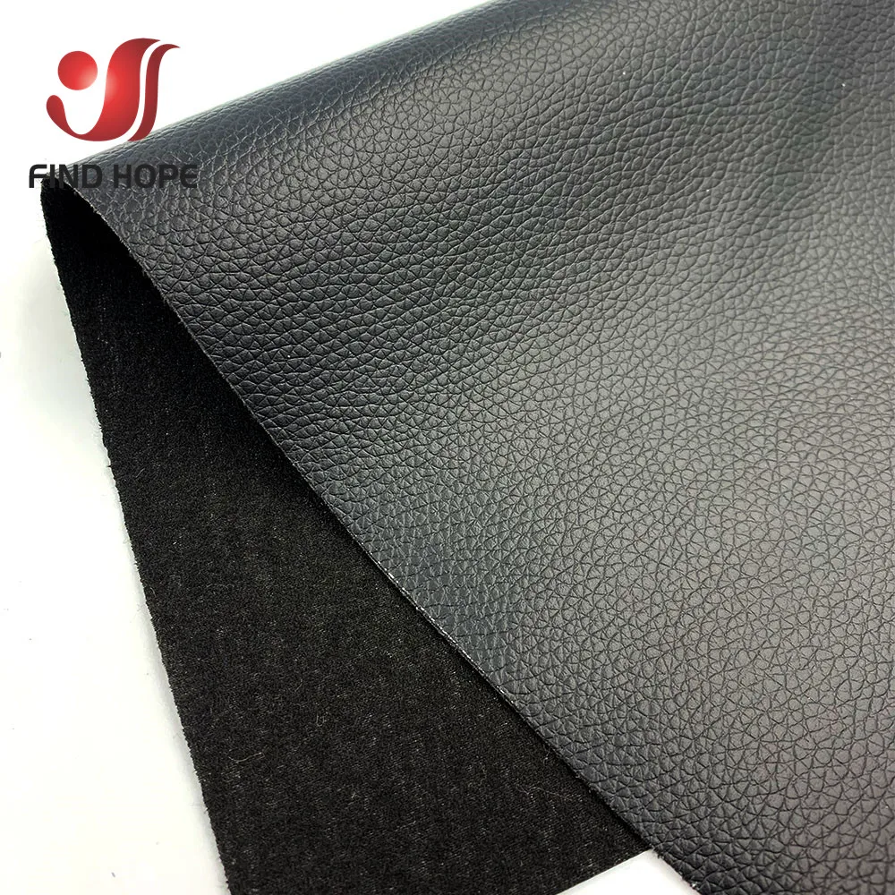 Litchi PU Faux Leather Waterproof Crafting Fabric for DIY Projects and Decorations