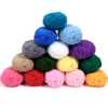 2.5mm Colorful Soft Milk Cotton Yarn For Hand Knitting Crochet Woven Handbag Sweater Thick Wool Threads DIY Crafts Shoes Scarves 4
