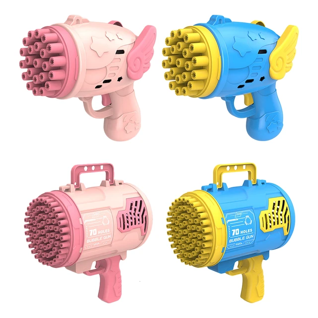 Rocket Bubble Gun 23/70 Holes Gatling Bubble Machine Automatic Soap Bubbles  Toy Electric Bubble Gun For Summer Children Toy Gift - Bubbles - AliExpress