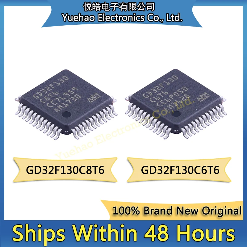 

5PCS GD32F130 GD32F130C8T6 GD32F130C6T6 GD32F130C8 GD32F130C6 GD32F130C GD32F GD32 GD IC MCU QFP-48