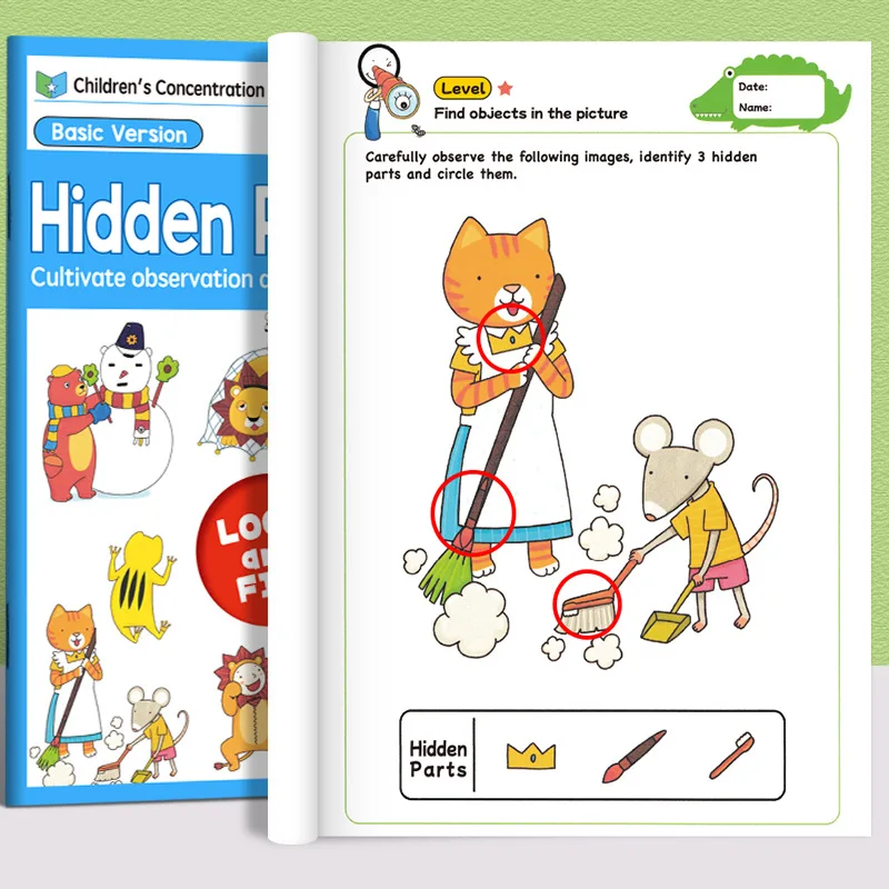 Interactive Children's Activity Book: Hidden Item & Pattern Discovery Adventure