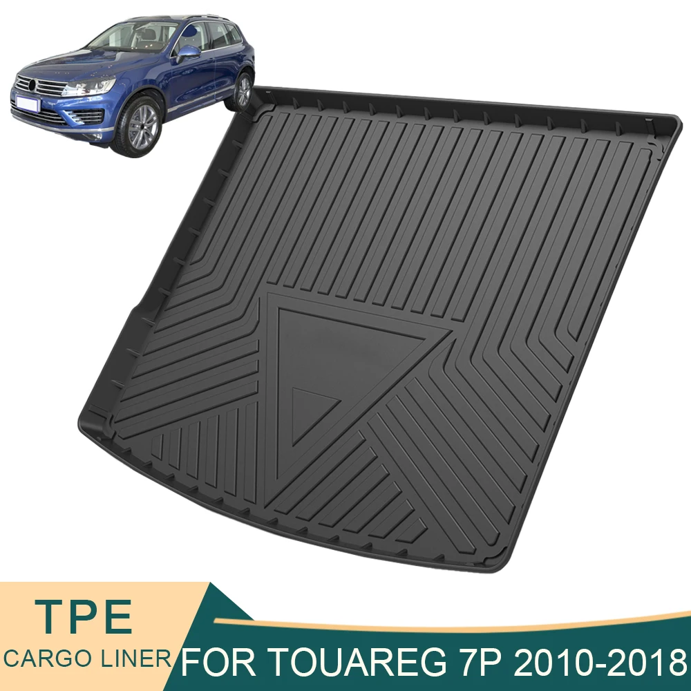 

For Volkswagen Touareg 7P 2010-2018 Auto Car Cargo Liner All-Weather Non-slip Trunk Mats Boot Tray Carpet Interior Accessories