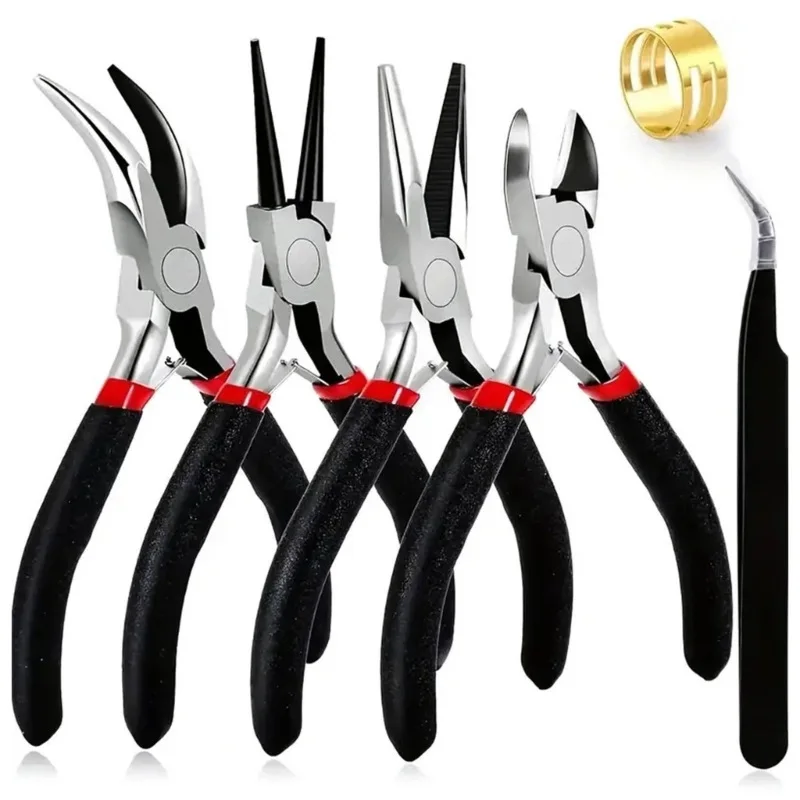 Jewelry Pliers Set - Pointed Pliers Round Pliers Wire Winding Tool Opening Ring Jewelry Accessory Making Tools