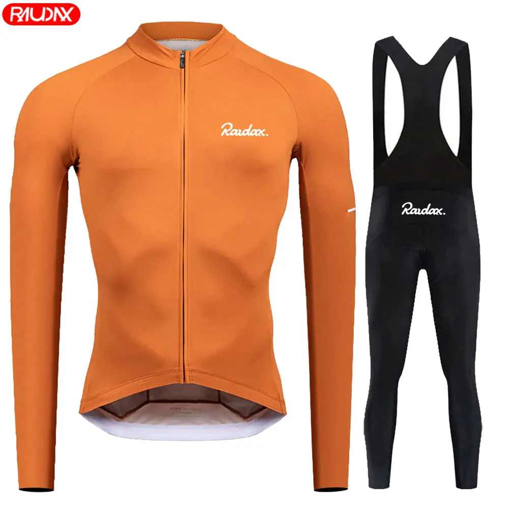 Men's Long-Sleeve Cycling Jersey Set - Breathable Road & Mountain Bike Apparel