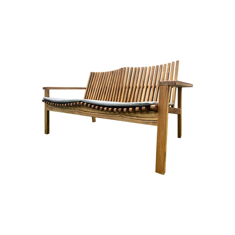 

Outdoor Recreational Furniture Courtyard Garden Villa Solid Wood Sofa Terrace B & B Outdoor Teak Coffee Table Table and Chair Co