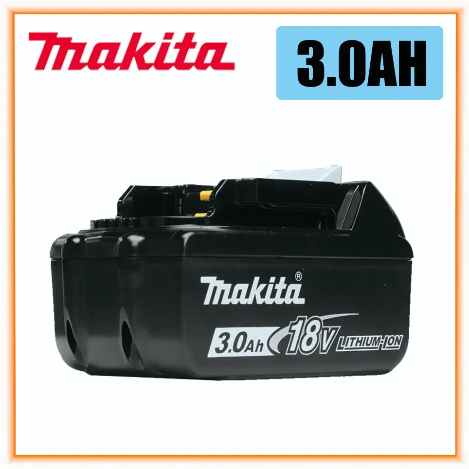 

3000mAh 100% Original Makita 18V 3.0Ah Rechargeable Power Tools Battery With LED Li-ion Replacement BL1830 BL1860B BL1860 BL1850