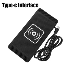 Universal Wireless Fast Car Charger with PC Rubber Pad Stand (Typec interface)