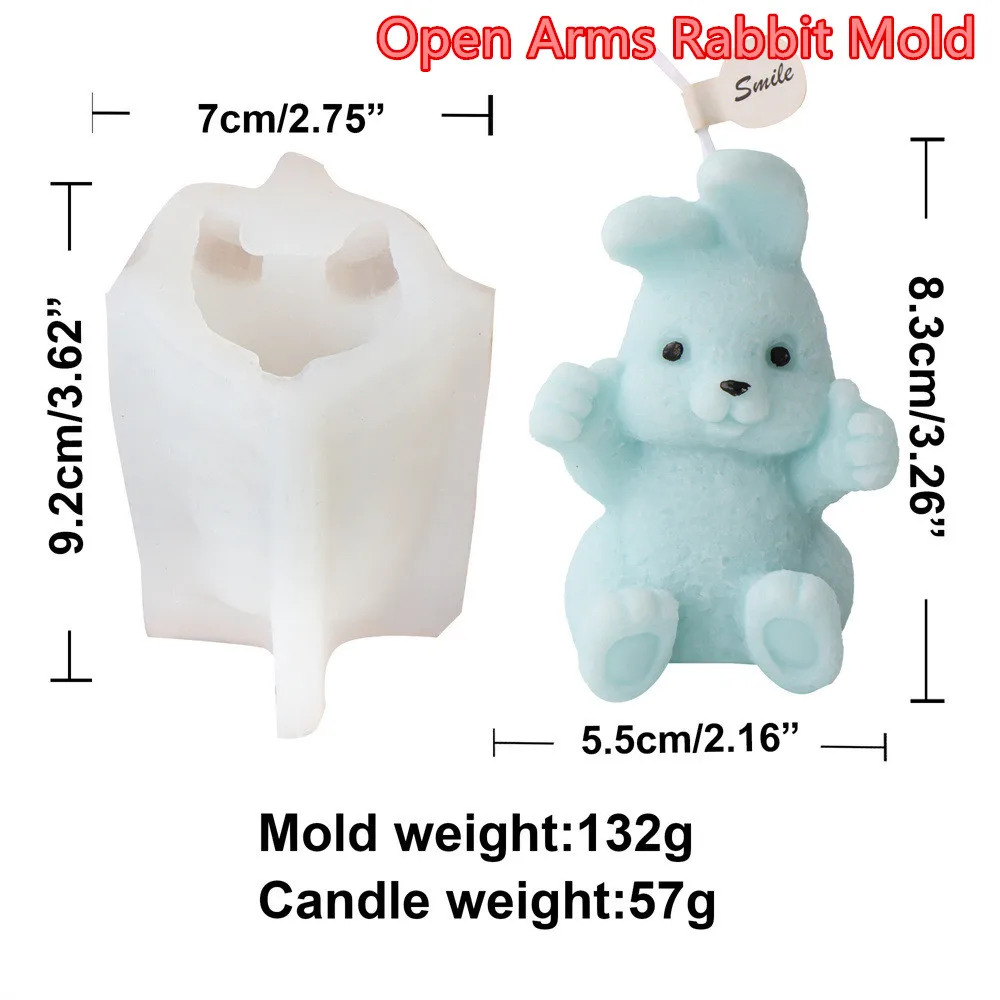 Stampi Silicone per Candele per Pasqua 6 Pezzi