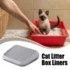 Litter Box Step Cat Litter Catcher Ramp Box Double Layer Elevated Tray with Filter Function Non-Slip Trapper Easy Cleaning 3