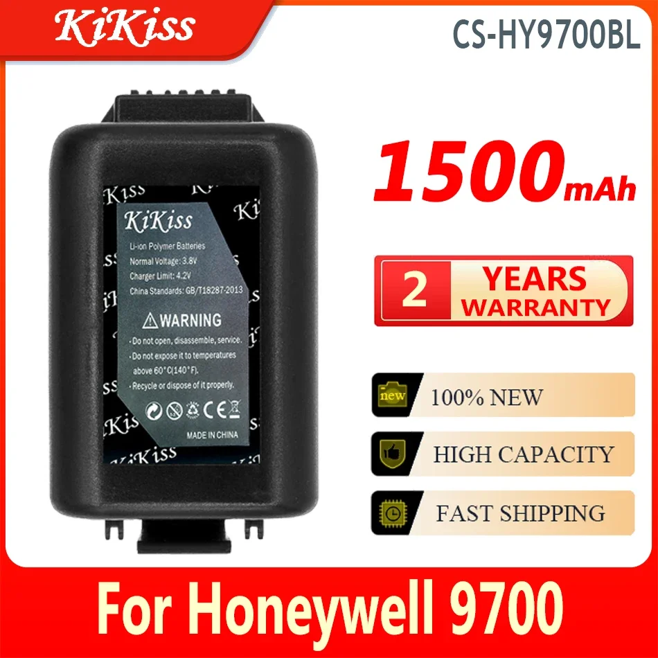 

1500mAh KiKiss Battery CS-HY9700BL CSHY9700BL For Honeywell 9700 Bateria High Capacity