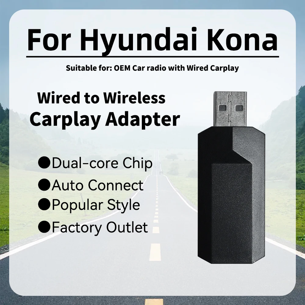

Новый мини-адаптер Apple Carplay для Hyundai Kona Smart AI Box, автомобильный OEM проводной автомобильный переходник для беспроводного Carplay USB-ключа Plug and Play