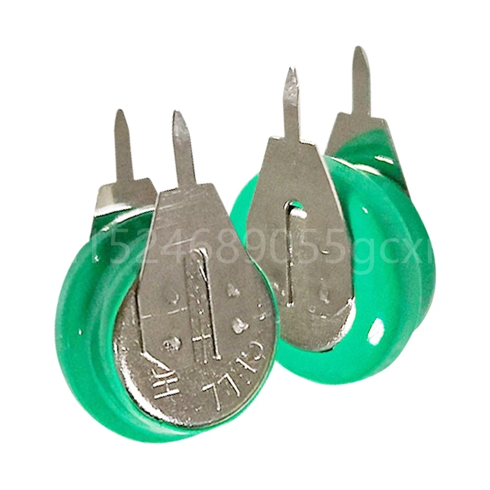 시계용 Ni-MH 충전식 배터리, 전기 장난감 리모컨 마더보드 단추 셀, 솔더 핀 포함, 1.2V, 40mAh, 1-10 개