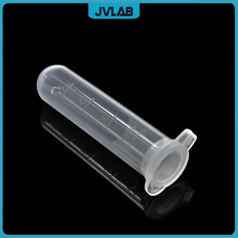 Provette Centrifuga 5ml Trasparenti - 50 Pezzi Con Tappo A Scatto | Fondo Rotondo - Foto 3