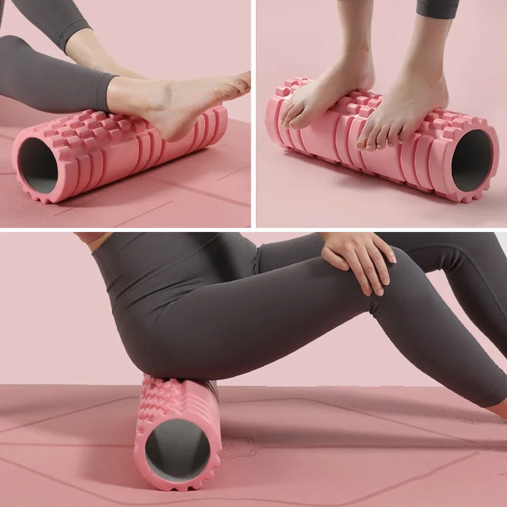 30cm Yoga Column Gym Fitness Pilates Foam Roller Exercise Back Massage Roller Yoga Brick Home Fitness Equipment