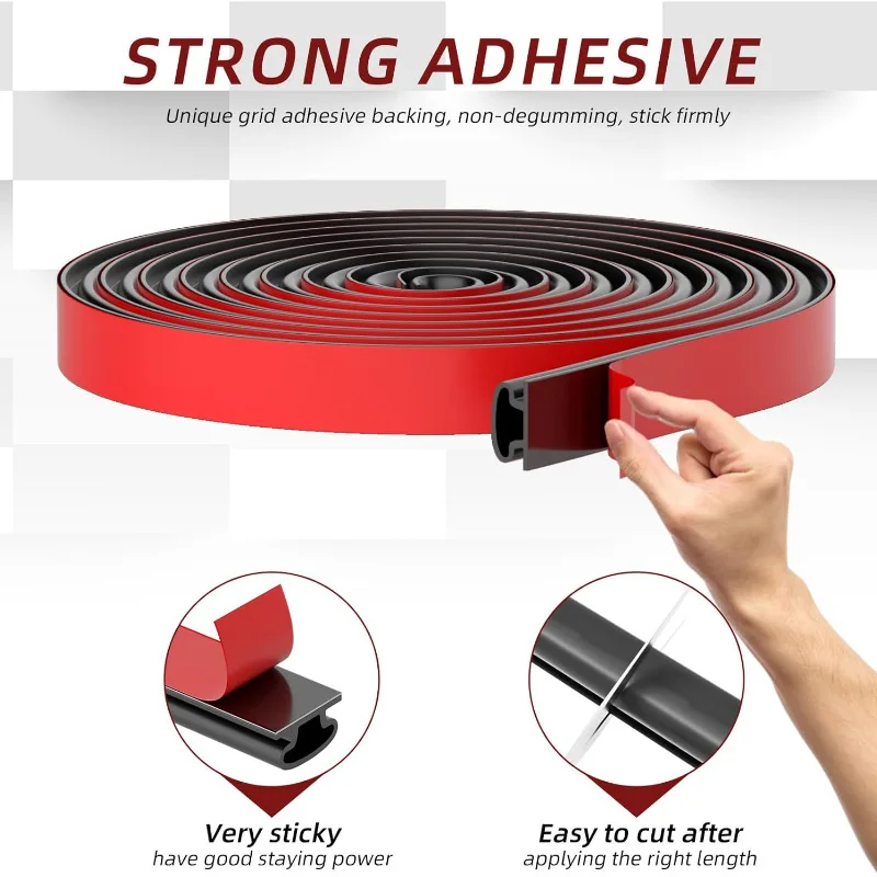 Sealing Strip 1 Piece Security Door Access Door Window TPE Weatherproof Anti-Collision Sound Insulation Self-Adhesive