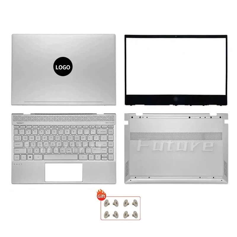 

Новинка, задняя крышка для HP ENVY X360 13-AH TPN-W136, Обложка для экрана, подставка под ладонь, задняя подставка для клавиатуры, серебристый цвет