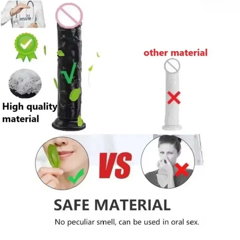 Sex Toys Dildos Sex Toys Dick Soft Female Vagina Clitoris Anal Masturbators Penis with Suction Cup 5 Colors Consolador Dildo Gode