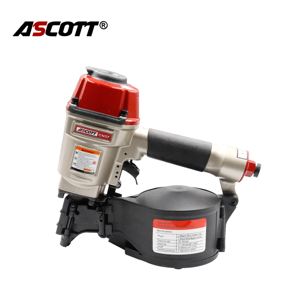 CN57CoilNailerIndustrialAirCoilNailerforFencingFramingRoof