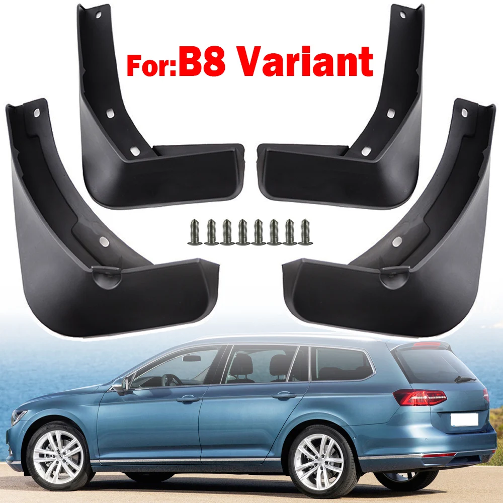 Car Mud Flaps Set for VW Passat B8 3G Estate Variant Car Mud Flaps Splash Guards Mudguards Front Rear Styling