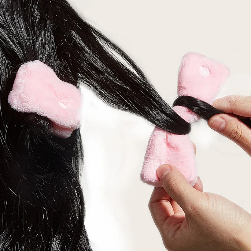 Soft Hair Rollers Heatless Hair Curlers 6pcs for Kids Thick Pillow Cloth No Hurt Roller Large Long for Sleep NightTime hair styling tool hair curling tools