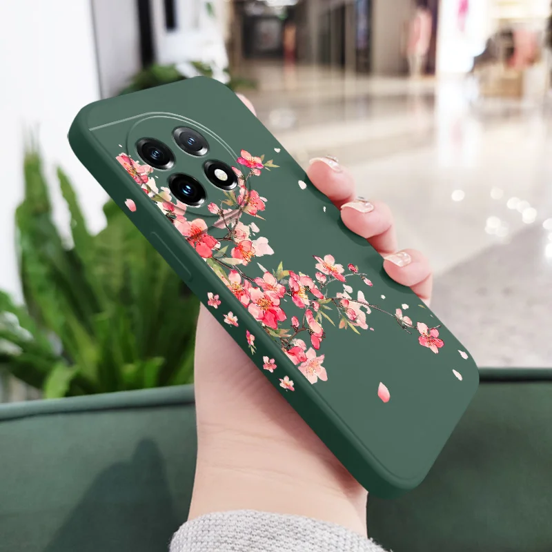 Peach Blossom Liquid Silicone Phone Case