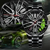 Fashion Mens Luxury Watches Sports Car Watches Sport Rim Hub Wheel Wristwatch Car Quartz Men's Watches Creative Watch 1