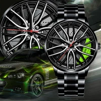 Fashion Mens Luxury Watches Sports Car Watches Sport Rim Hub Wheel Wristwatch Car Quartz Men's Watches Creative Watch 1