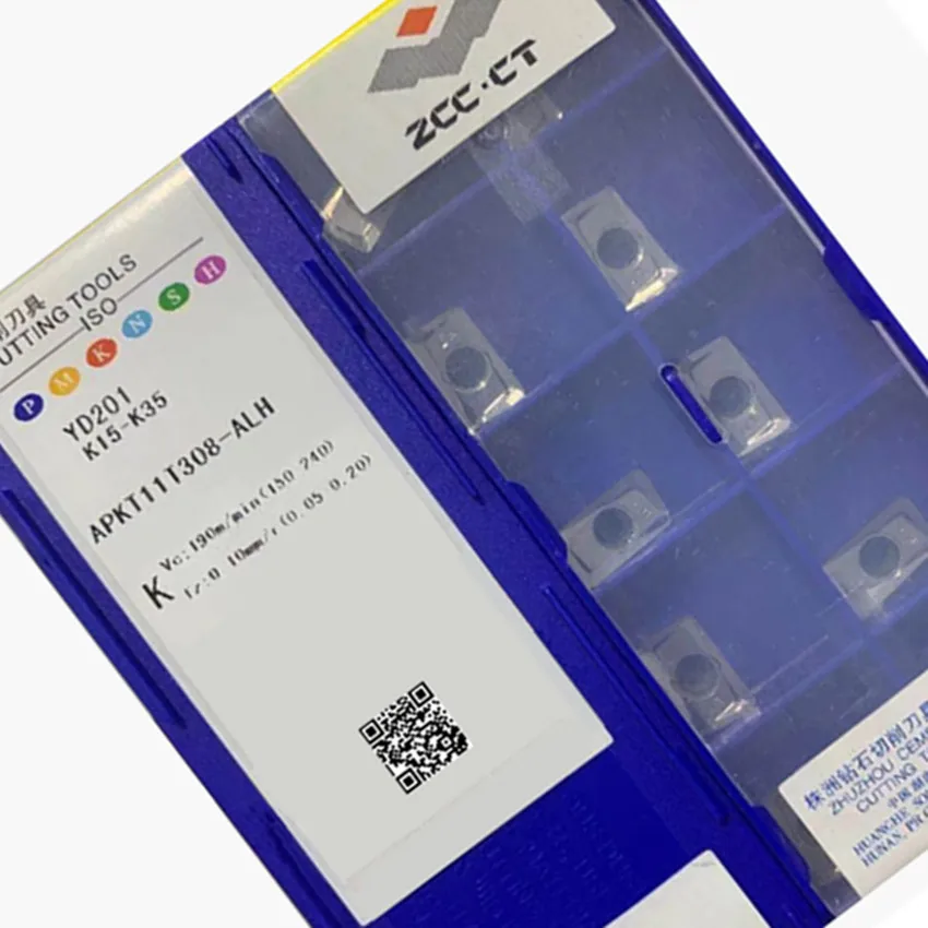 ZCC.CT APKT11T304-ALH YD101/APKT11T308-ALH YD101/APKT11T304-ALH YD201/APKT11T308-ALH YD201 CNC 카바이드 인서트 10개/박스