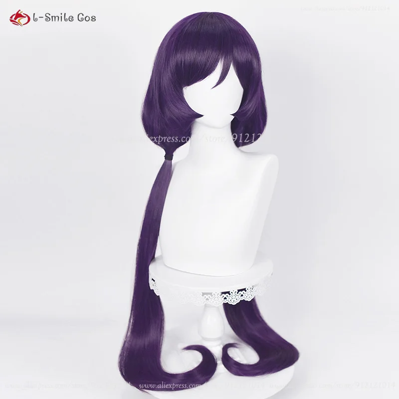 Nozomi Tojo Cosplay Perücke 100cm Lila Schwarz mit Doppelpferdeschwanz Hitzebeständig + Haarnetz 15 Nozomi Tojo Cosplay Perücke 100cm Lila Schwarz mit Doppelpferdeschwanz Hitzebeständig + Haarnetz 4