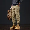 Men's Relaxed Fit Stretch Cargo Pant with Multi-pocket High Street Straight Tube Loose Outdoor Hiking Jogger Work Sweatpants 4