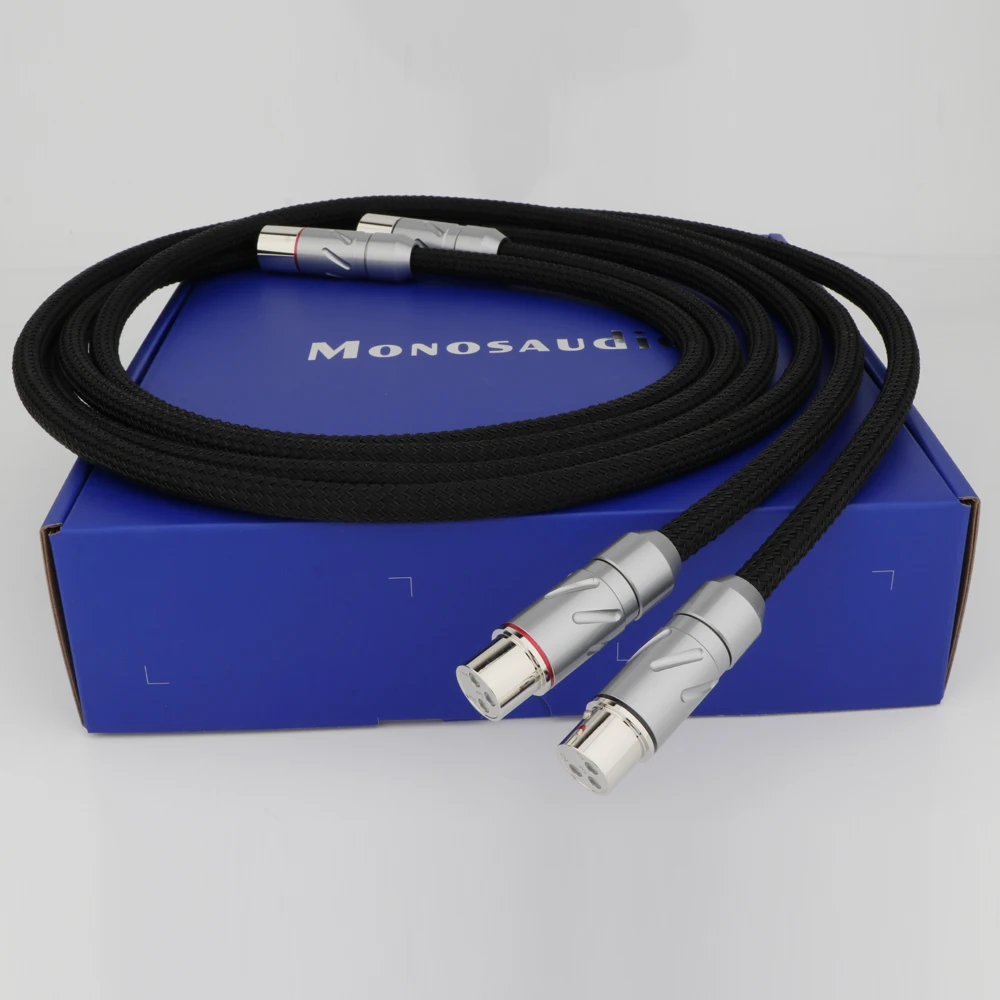 MonosaudioXS75PureSilverXLRCableBalancedInterconnectRhodium