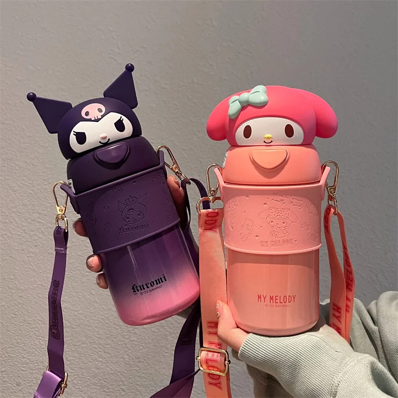560ml Sanrio Kuromi Stainless Steel 316 Thermos Kawaii Hello Kitty