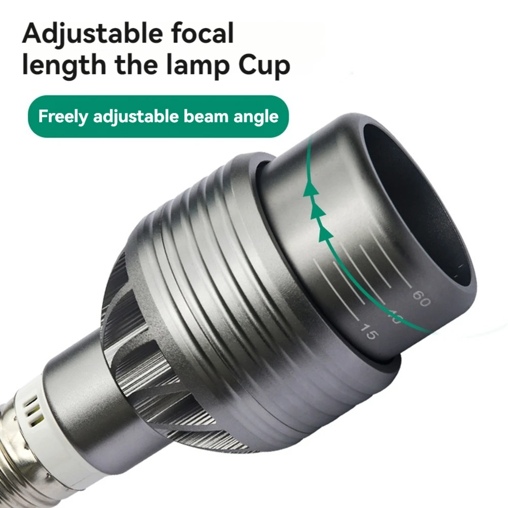 ABUL-E27 줌 스포트라이트 조절 가능 Cobdimmable P20 LED 조명 다운라이트 다이닝/거실 바 카페 LED 스팟 조명