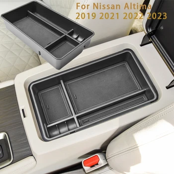 Organizer per Console centrale per Nissan Altima 2019 2021 2022 2023 2024 scatola portaoggetti per braccioli vassoio per inserti accessori per interni auto