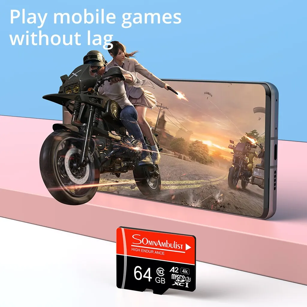 SomnAmbulist ޸ ī, ũ SD ī,   , 64GB, ũ SDHC Class10 A2 U3,  64GB TF ī