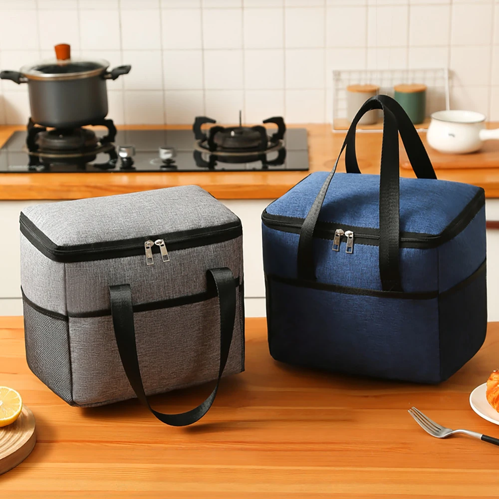 Men Women Insulated Lunch Box Travel Portable Camping Picnic Bag Cold Food Cooler Thermal Handbag For Student Children