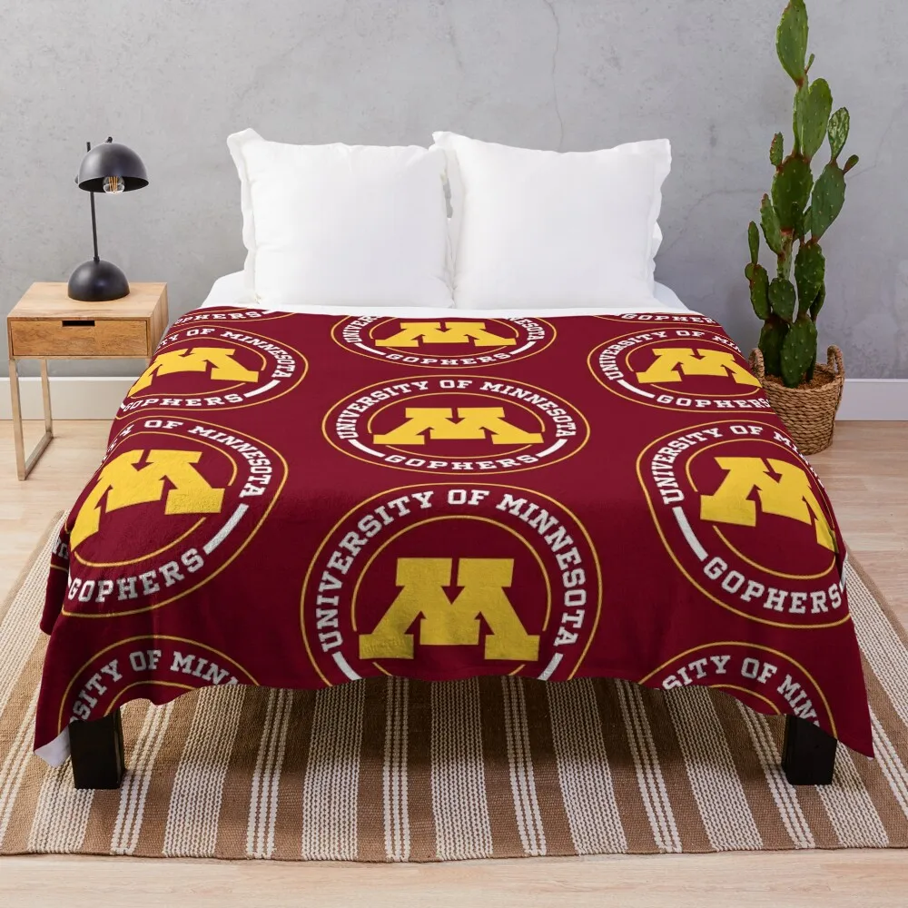 

Gophers - Circle Design Throw Blanket Flannel Blanket Blanket Sofa throw blanket for sofa Summer Bedding Blankets
