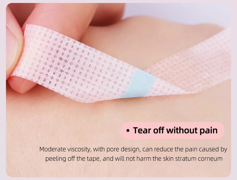 1/3/5/10PCS Silikon Gel Band für Wimpern Extensions Atmungsaktive Haut-freundliche Vlies Lash band Wimpern Verlängerung Make-Up-Tools – Detail 9