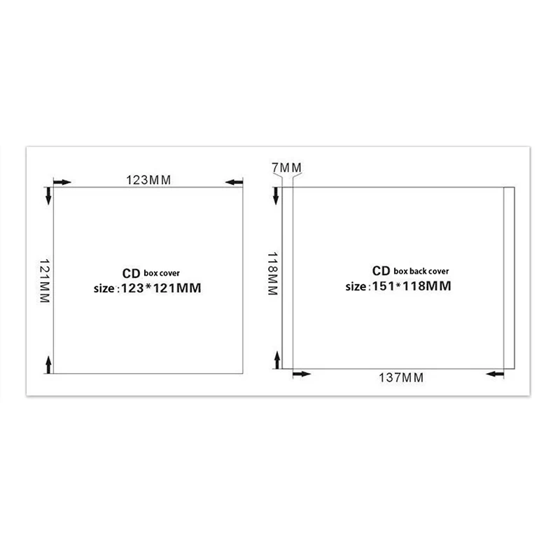 Translucency CD Jewel Case With Clear Tray Plastic Dust Protection Case Capacity 1/2 Discs Anti-scratch CD Protective cd dvd storage case