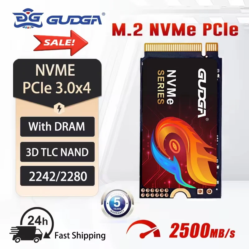 Gudga ssd m2 nvme 256gb m 2 2242 2280 pcie 3 0x4 hard drive disk