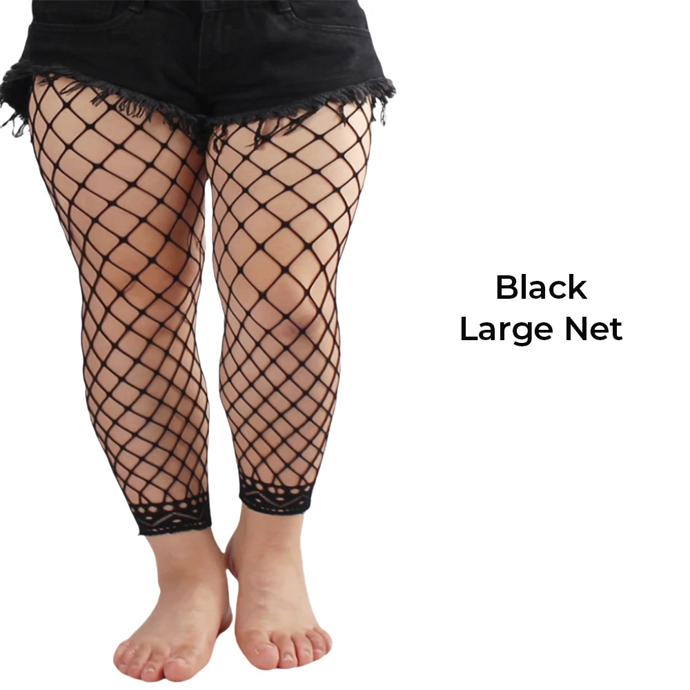 Jiujiutu 4 paia collant a rete donna calze a rete collant donna sexy gambe lunghe e vita alta collant compressione graduata donna collant