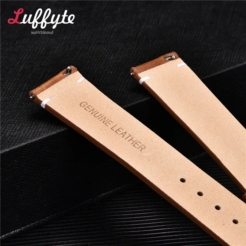 Vintage Leather Quick Release Watch Strap - Premium Cowhide Bracelet Accessory