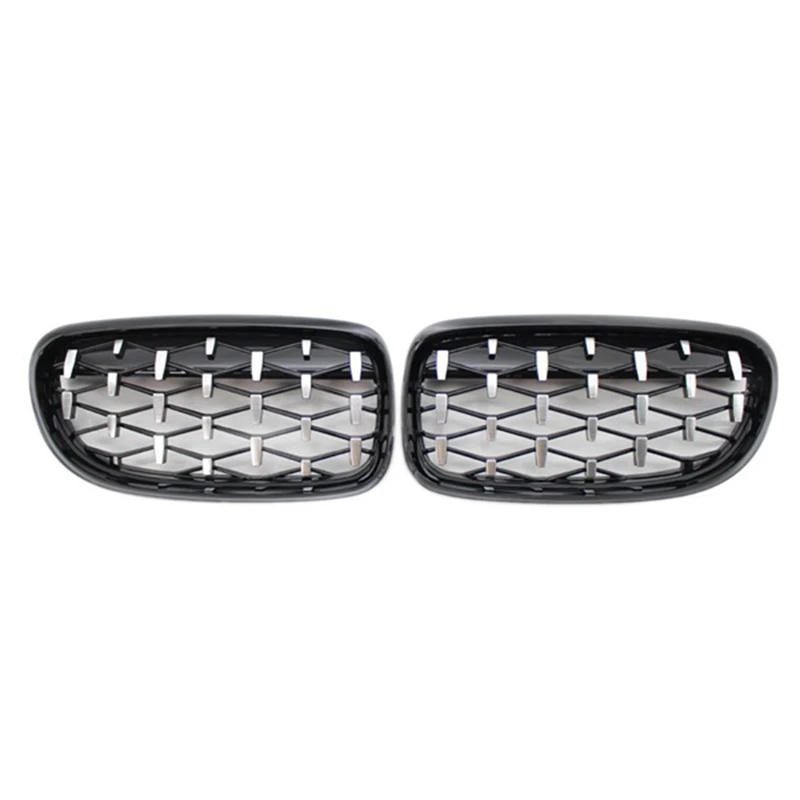 

Car Front Bumper Diamond Grille Chrome Kidney Grills For BMW 3 Series E90 E91 4 Doors LCI Facelift 2009-2012