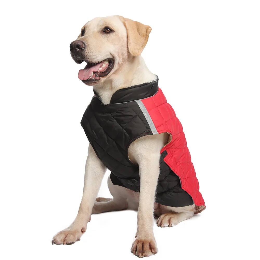 

Large Dog Jacket Winter Warm Dog Clothes Medium Big Dogs Waterproof Pet Coat Labrador Costume Golden Retriever Vest Overalls