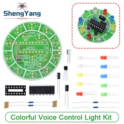 Voice - Activated LED Rotating Water Light Kit - DIY Electronic Sound Control (2PCS)