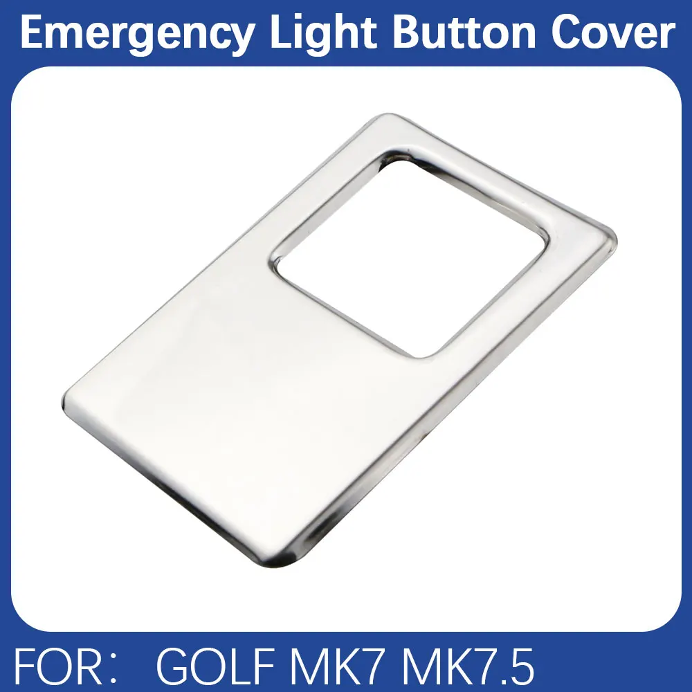 Car Double Flash Light Button Frame Cover Trim for Volkswagen VW Golf 7 7.5  MK7 2013-2019 Emergency Light Sticker Accessories - AliExpress