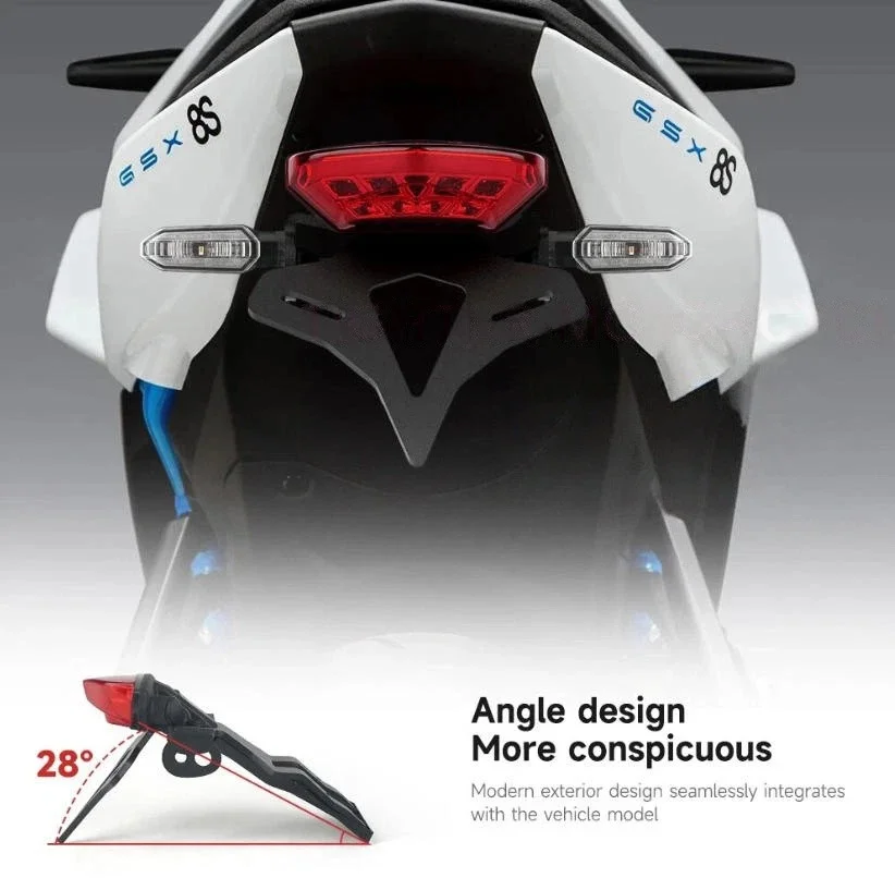 스즈키 GSX8S GSX8R GSX-8S GSX-8R용 오토바이 번호판 홀더 펜더 제거기 리어 숏 테일 티디 브래킷 테일라이트 ?