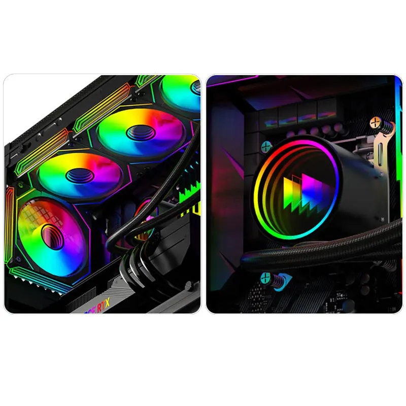 مبرد مياه UPSIREN ARGB مع دعم LGA1700/AM5