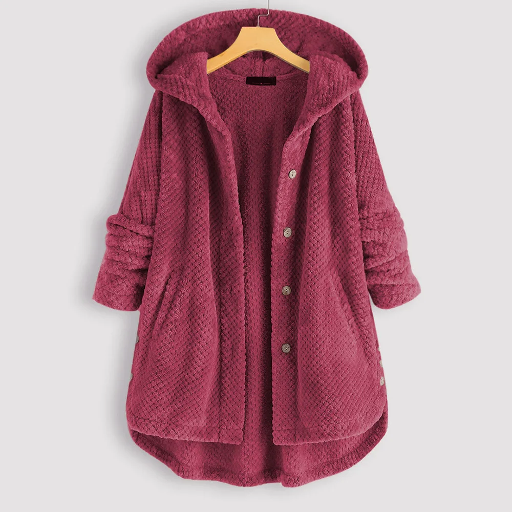 womens parka Hooded Winter Plush Long Big Yards In The European and American Fashion Coat north face parka Coats & Jackets