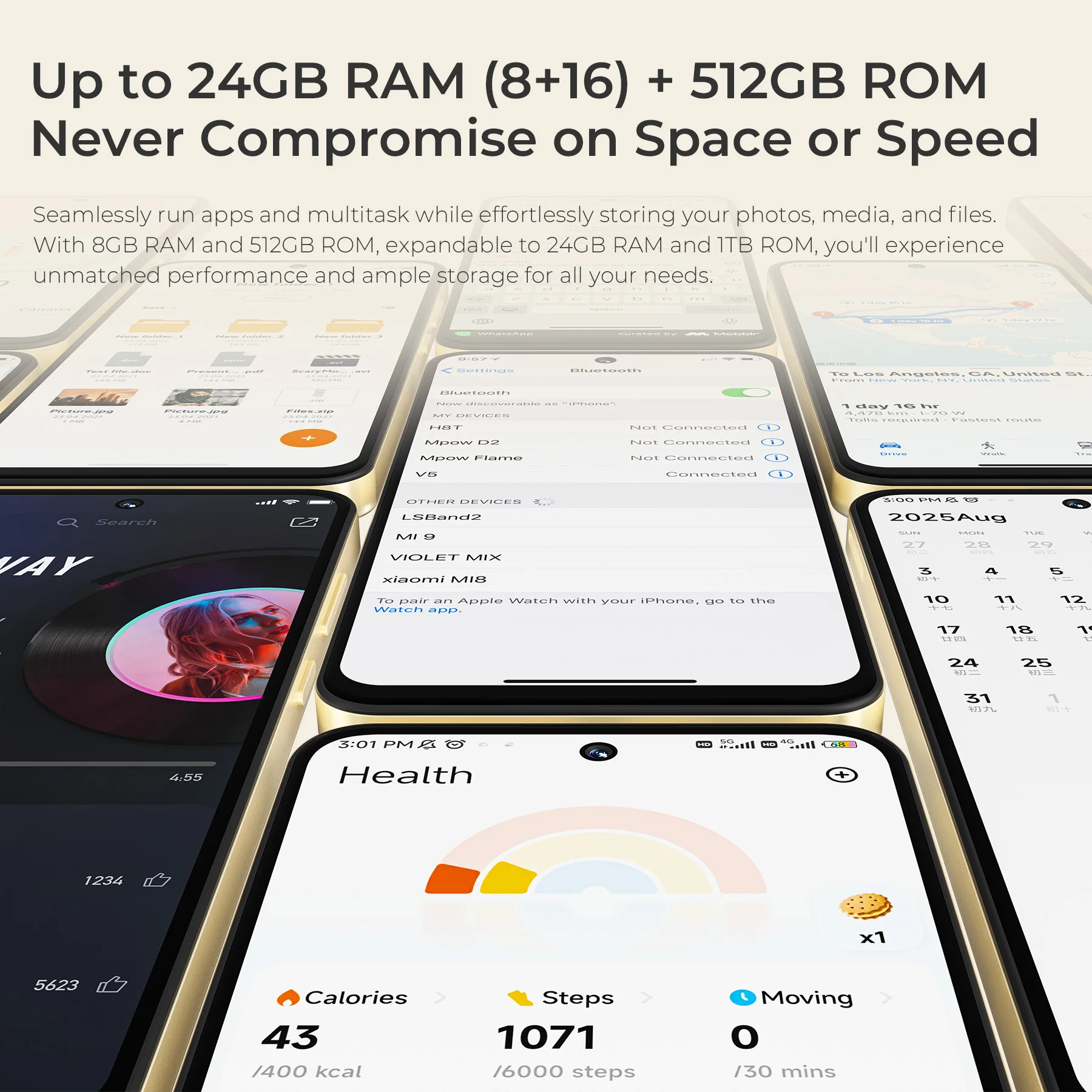 OUKITEL C69 Android 15 Smartphone, 7.2” HD+ Large Screen 24GB(8+16